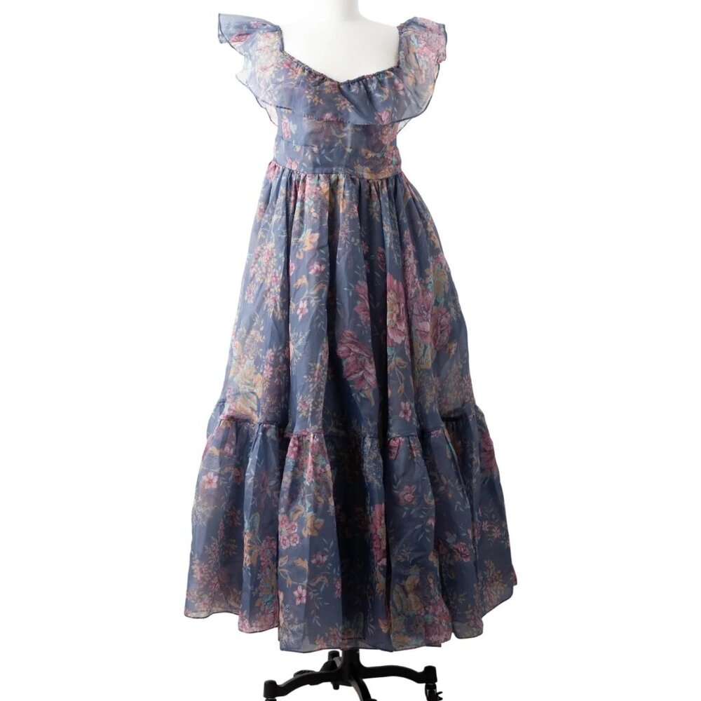 Selkie Romance Novel Blue Floral Gown - RARE FIND - Size XL - Picture 4 of 11